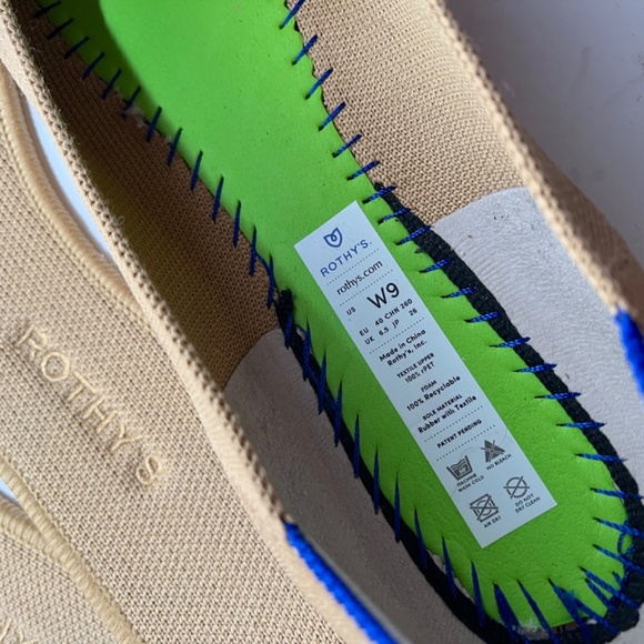 Rothy's The Flat Lemon drop Knit Fabric Slip On Casual Ballet Flats - Picture 11 of 11